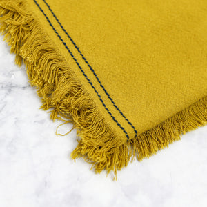 Woven Cotton Tea Towel with Fringe